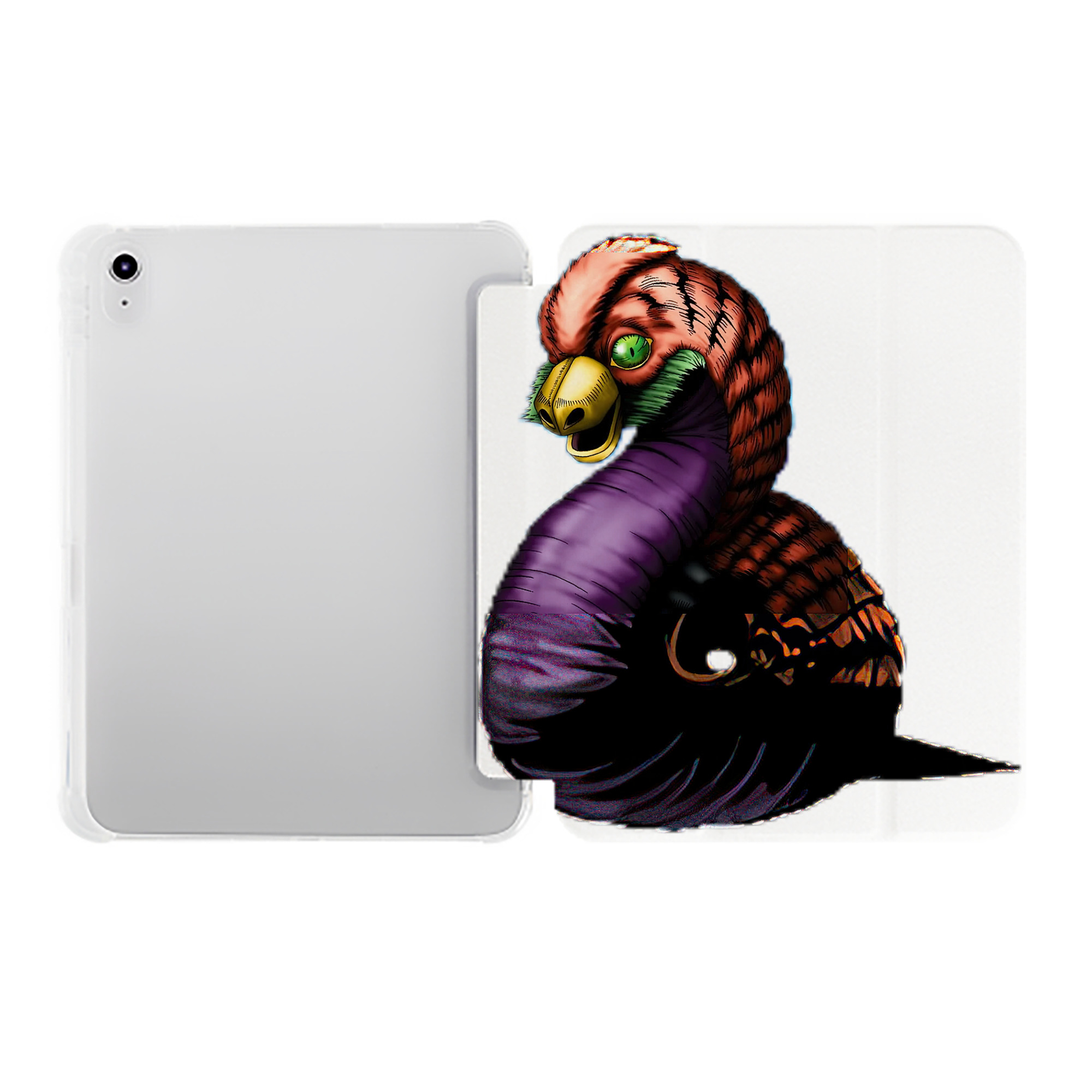 （画像用） 遊☆戯☆王 Yu-Gi-Oh! IPad ケース ペン収納付き 三つ折りスタンド PUレザー×シリコン 対応機種9.5/10.5/10.9インチ